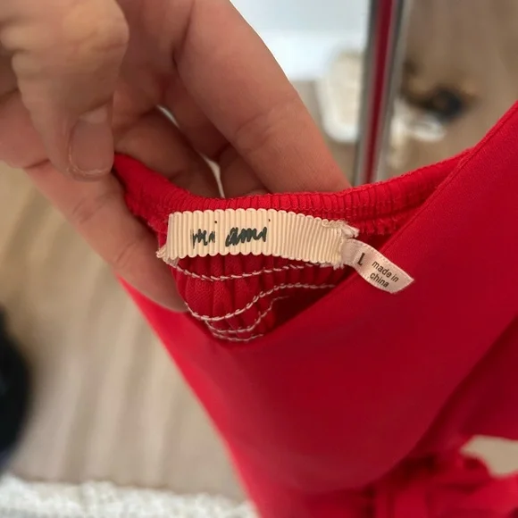 Miami Red Ruffle Dress - Picture 2 of 3